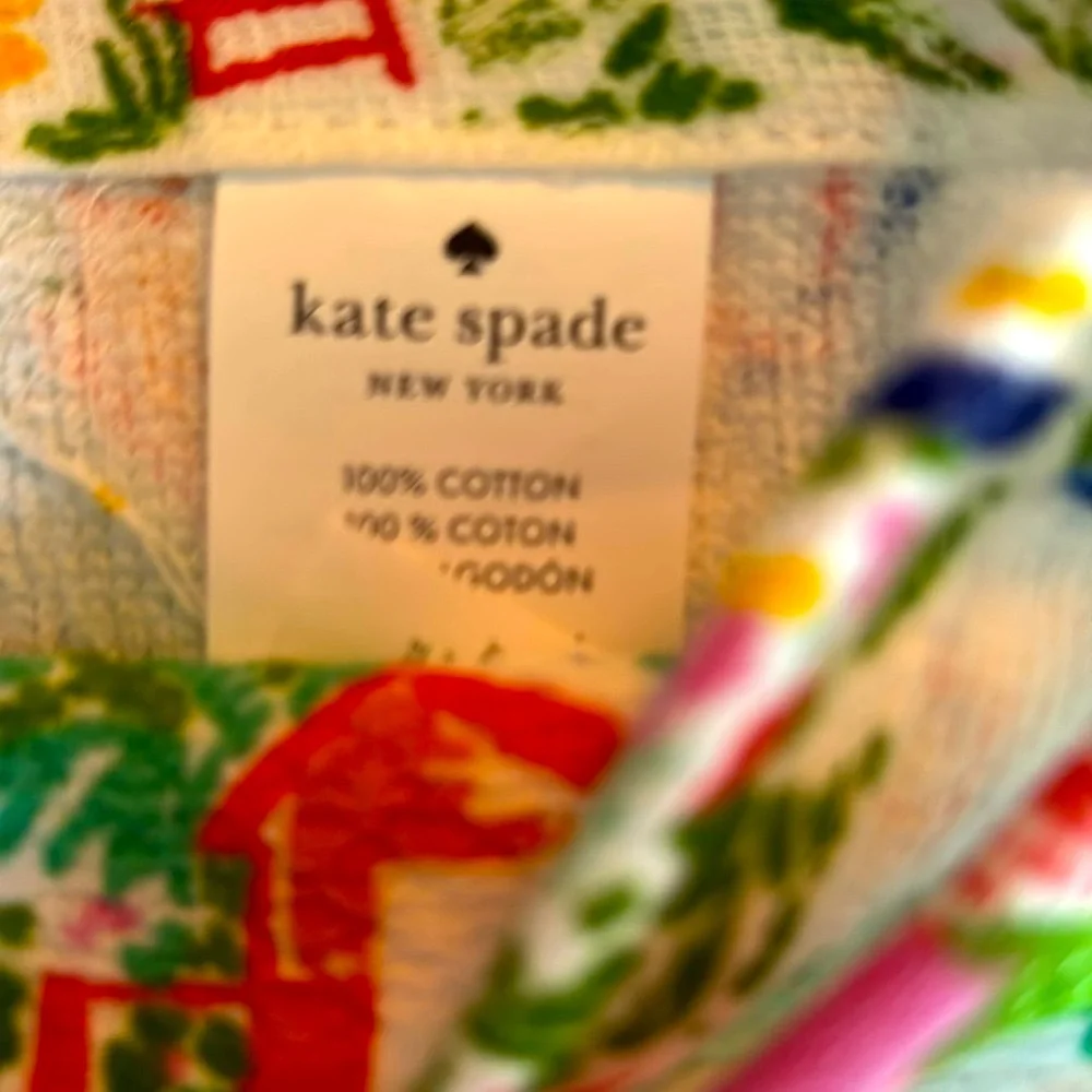 NWT Kate Spade European Villa kitchen towels set of two